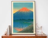 Mt. Fuji Framed Art Print by Hasui Kawase