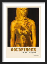 Goldfinger 60th Anniversary Poster Framed Art Poster by Empire Design and the James Bond Collection