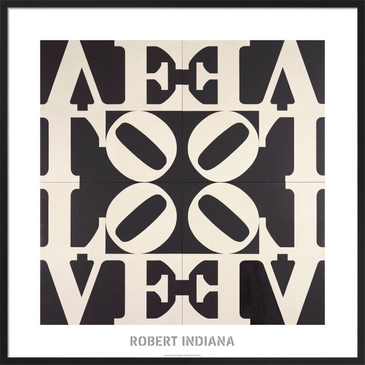 Love Rising Framed Art Print by Robert Indiana