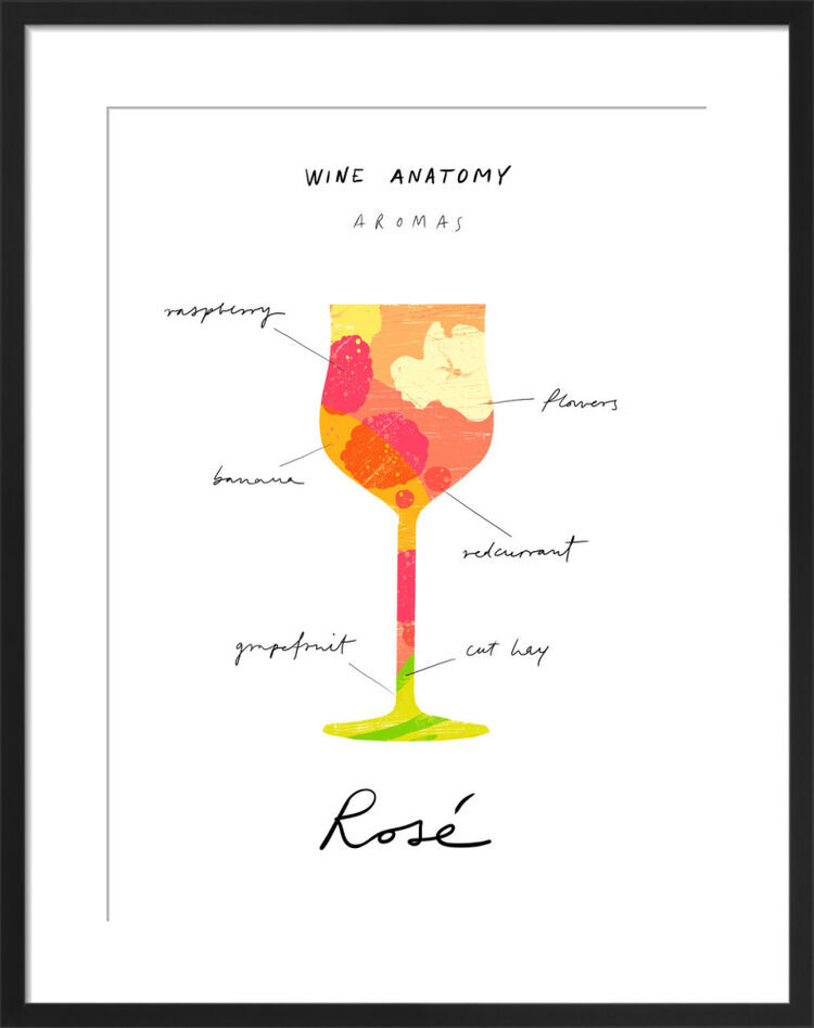 Rosé Framed Art Print by Ana Zaja Petrak