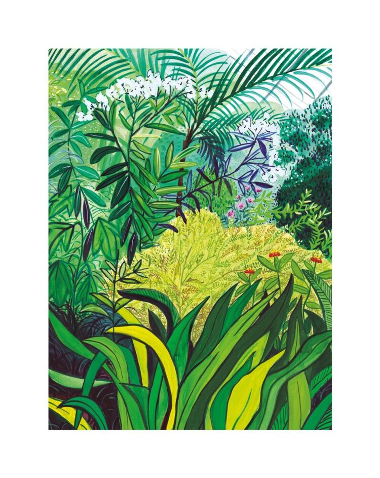 Yellow Bush Canvas Art Print by Marta Chojnacka