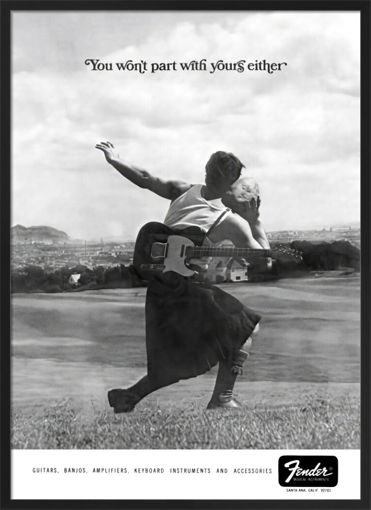 You won't part with yours either, Highlander Framed Art Print by Fender