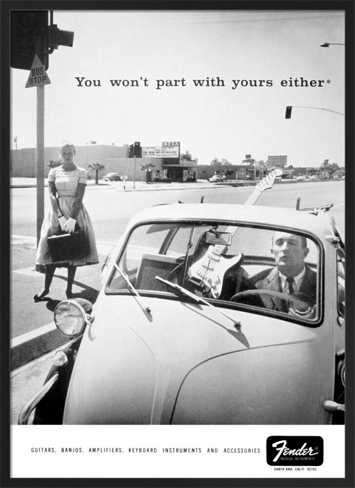 You won't part with yours either, Car Framed Art Print by Fender