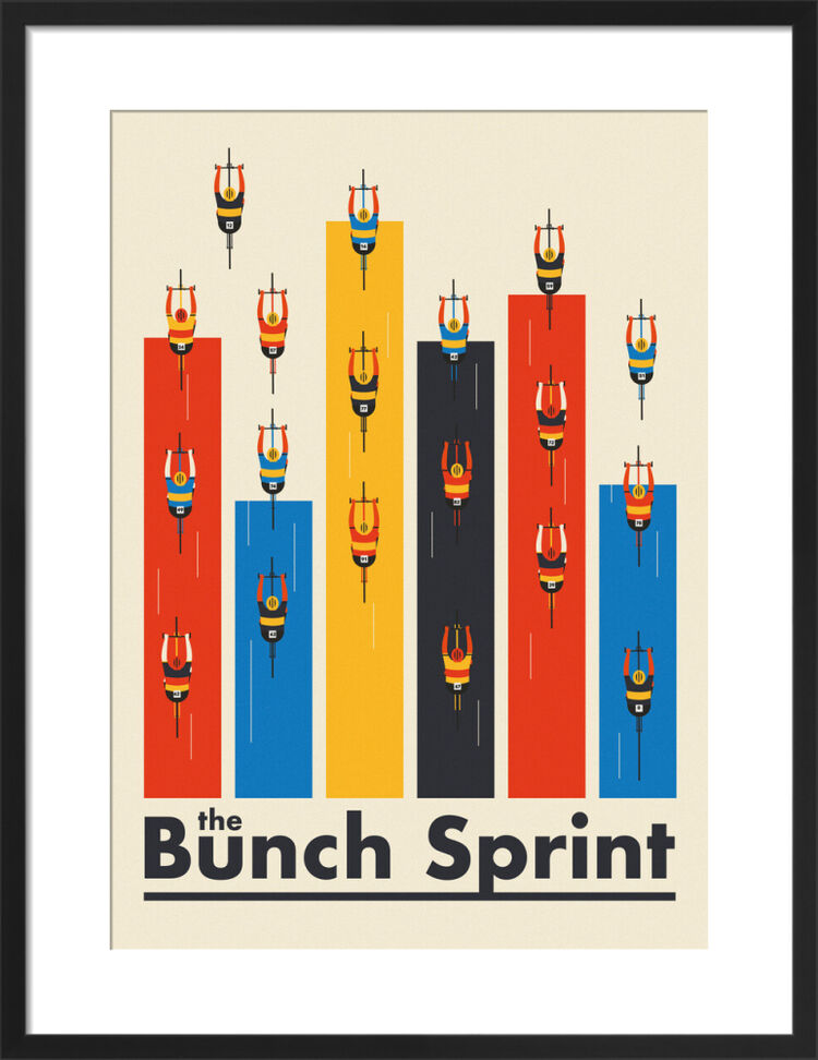 the Bunch Sprint Framed Art Print by Neil Stevens