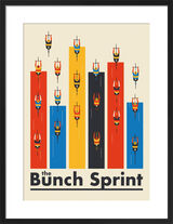 the Bunch Sprint Framed Art Print by Neil Stevens