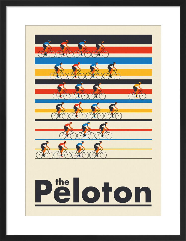 the Peloton Framed Art Print by Neil Stevens
