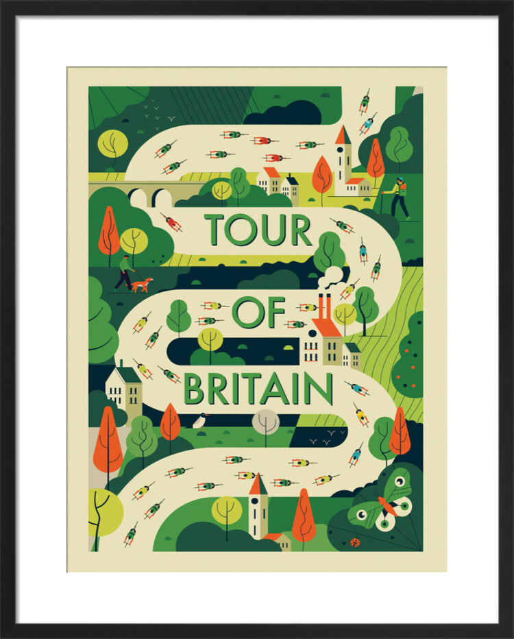 Tour of Britain Framed Art Print by Neil Stevens