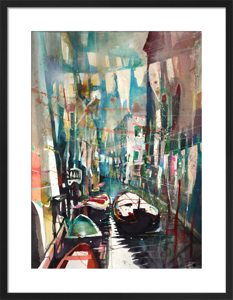 Rio di San Maurizio Framed Art Print by Bernard Vogel