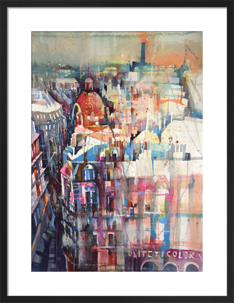 Rue Tronchet, Paris Framed Art Print by Bernard Vogel
