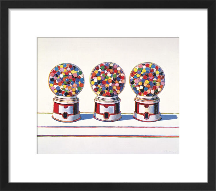 Three Machines, 1963 Framed Art Print by Wayne Thiebaud