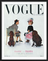 Vogue September 1945 Framed Art Print by John Rawlings