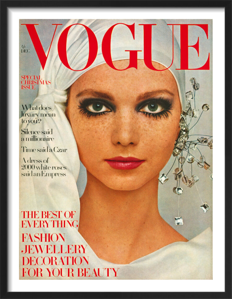 Vogue December 1968 Framed Art Print by Barry Lategan