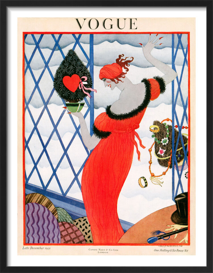 Vogue Late December 1921 Framed Art Print by Helen Dryden