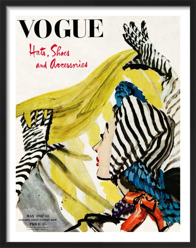 Vogue May 1942 Framed Art Print by René Bouët-Willaumez