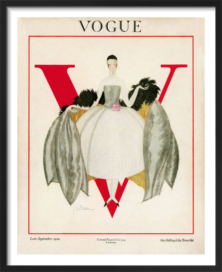 Vogue Late September 1920 Framed Art Print by Georges Lepape
