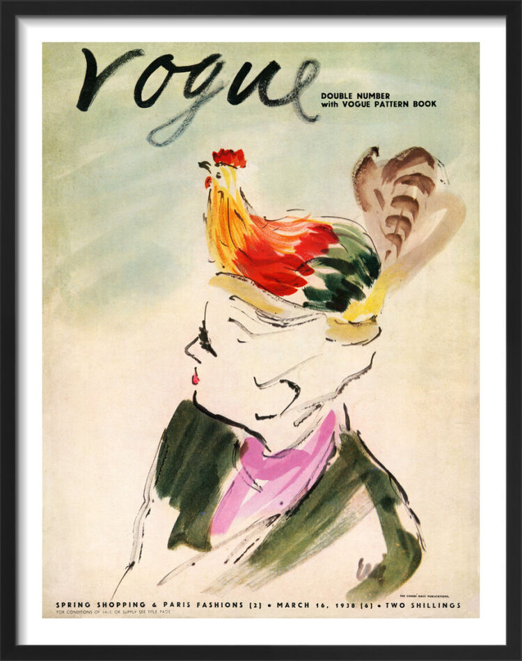 Vogue March 1938 Framed Art Print by Carl Erickson