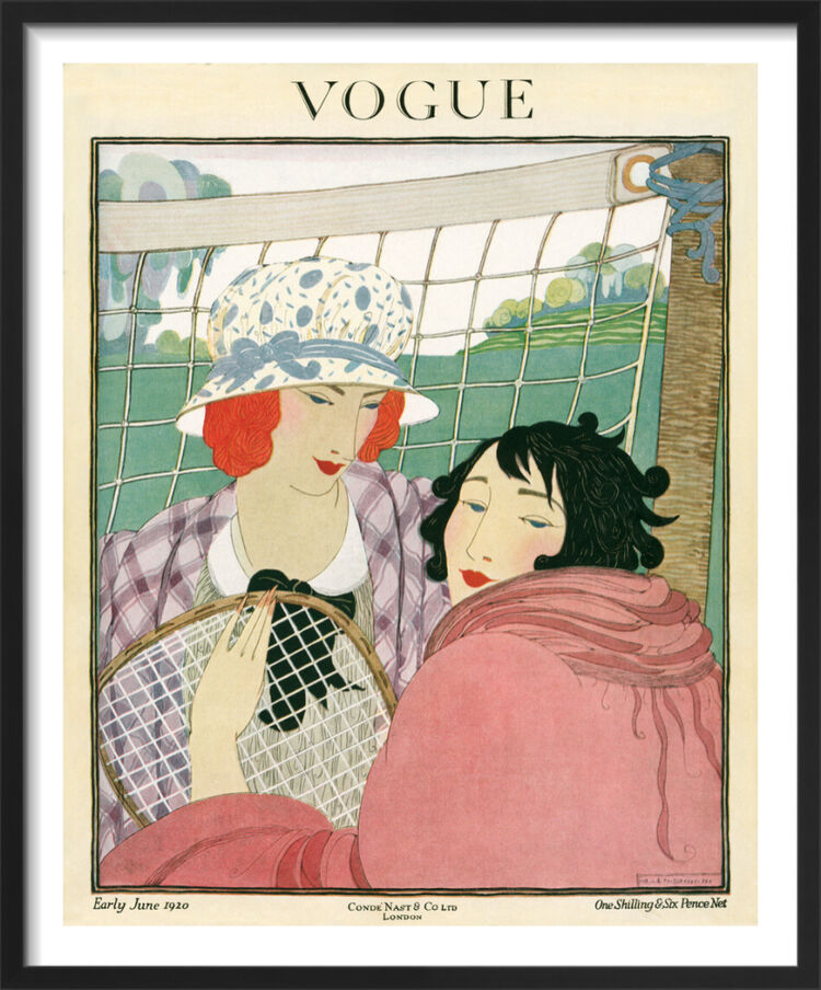 Vogue Early June 1920 Framed Art Print by Helen Dryden