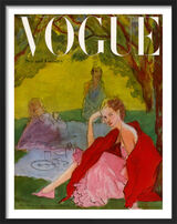 Vogue June 1947 Framed Art Print by René Bouché