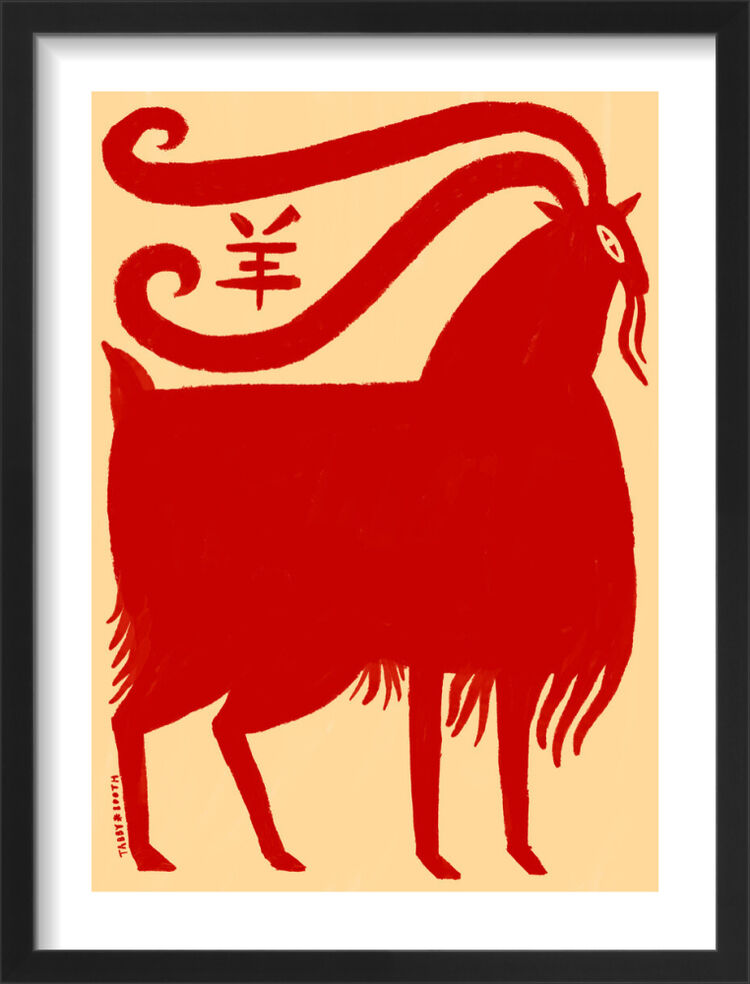 Goat Framed Art Print by Tabby Booth