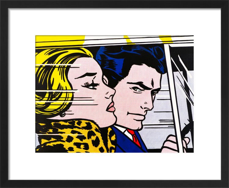 In the Car, 1963 by Roy Lichtenstein Framed Art Print