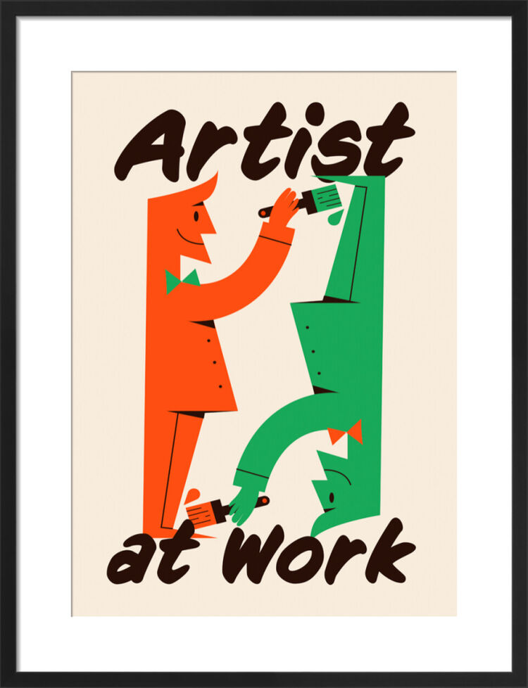 Artist at Work Framed Art Print by Neil Stevens