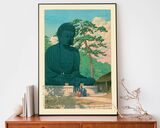 Great Buddha Framed Art Print by Hasui Kawase