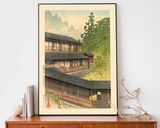 Sakunami Hot Springs Framed Art Print by Hasui Kawase