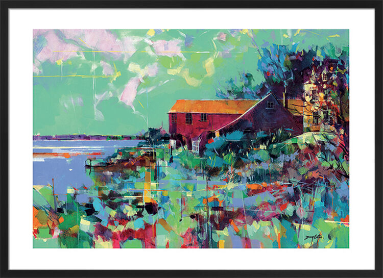The Severn at Newnham Framed Art Print by Doug Eaton