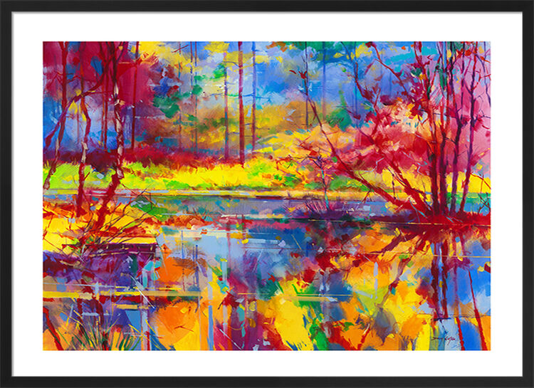 Reflections at Meadowcliff Framed Art Print by Doug Eaton