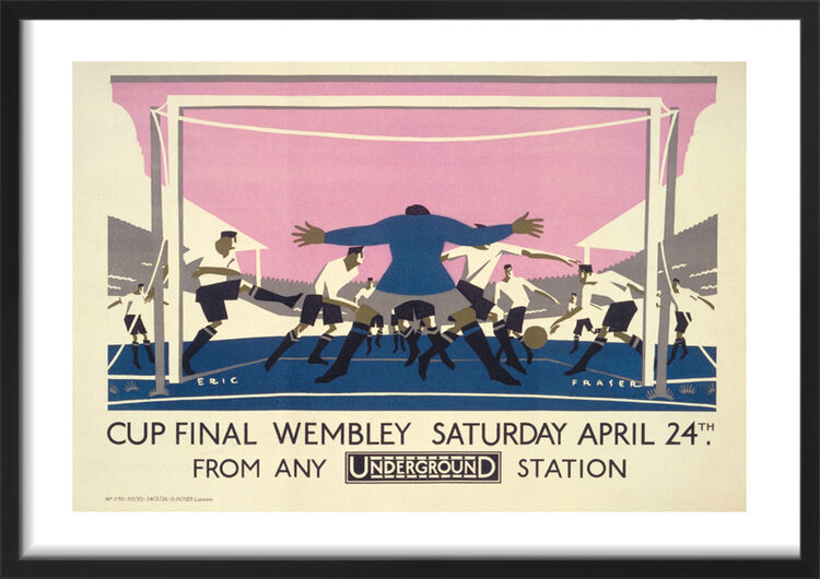 Cup Final Wembley, Saturday April 24th, 1928 Framed Art Print by Eric George Fraser