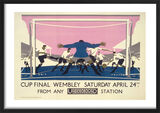 Cup Final Wembley, Saturday April 24th, 1928 Framed Art Print by Eric George Fraser