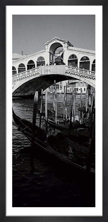 Rialto Bridge, Venice Framed Art Print by Heiko Lanio
