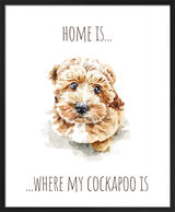 Cockapoo Framed Art Print by Louise Nisbet