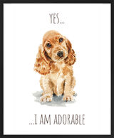 Golden Cocker Spaniel Framed Art Print by Louise Nisbet