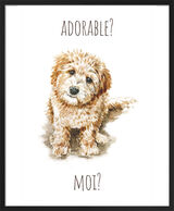 Labradoodle Framed Art Print by Louise Nisbet