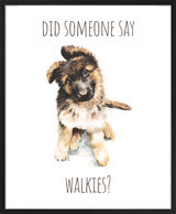 German Shepherd Framed Art Print by Louise Nisbet