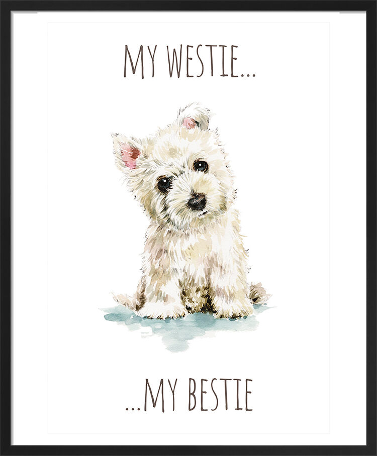 Westie Framed Art Print by Louise Nisbet