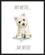 Westie Framed Art Print by Louise Nisbet