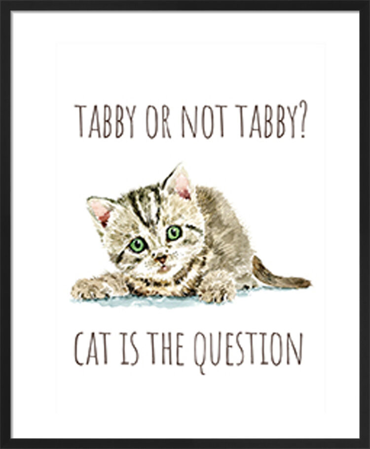 Tabby Cat Framed Art Print by Louise Nisbet