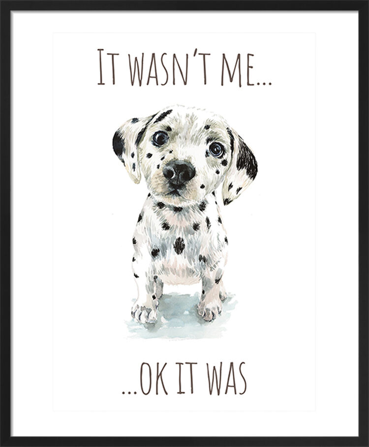 Dalmatian Framed Art Print by Louise Nisbet