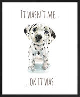 Dalmatian Framed Art Print by Louise Nisbet
