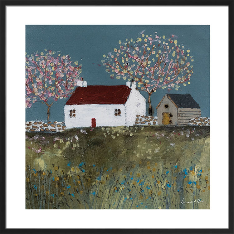 Wild Flower & Blossoms Framed Art Print by Louise O'Hara