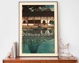 A Section of Byodo-in-Temple, Uji Framed Art Print by Hasui Kawase