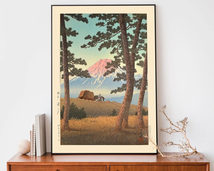 Evening At Tagonoura Framed Art Print by Hasui Kawase