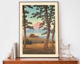 Evening At Tagonoura Framed Art Print by Hasui Kawase