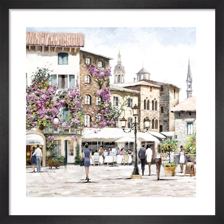 Sunshine Square Framed Art Print by Richard Macneil