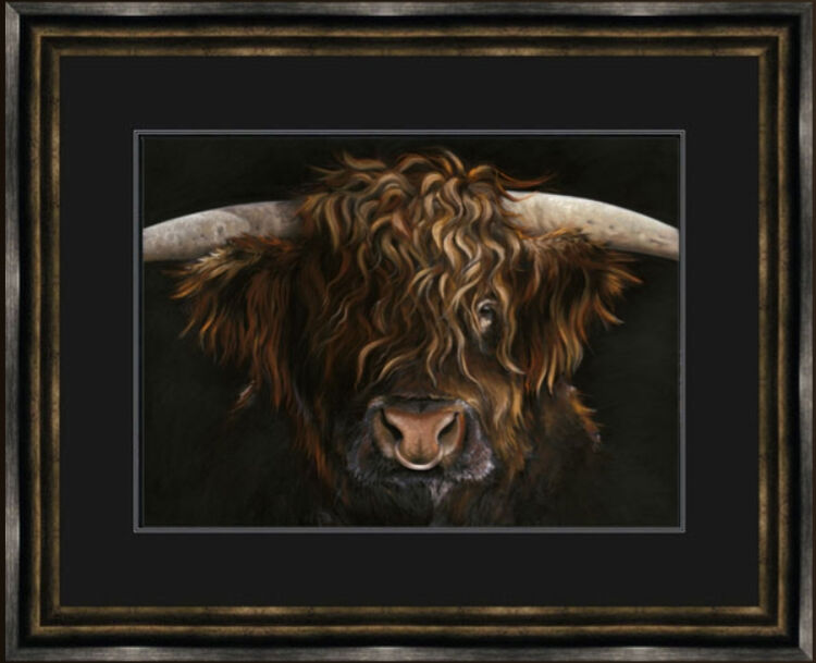 Bulls Eye Framed Limited Edition Art Print by Kay Johns