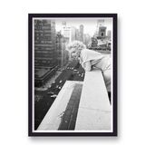 Marilyn Monroe in New York Looking To Street from Rooftop Framed Art Print from the Marilyn Monroe Collection