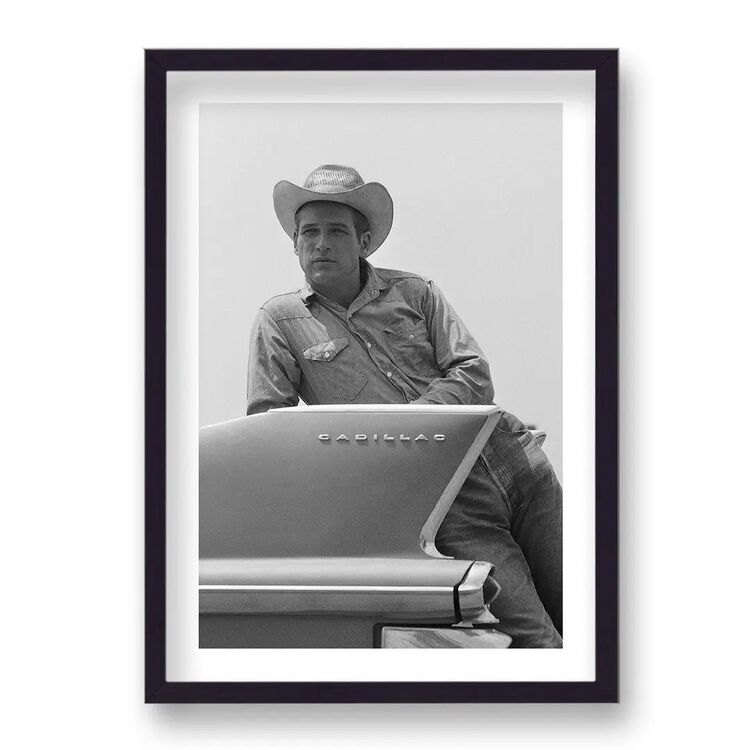 Paul Newman in Iconic Pose Hud 1963 Vintage Icon Print