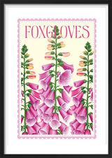 Foxgloves Framed Art Print by Tall Boy Prints